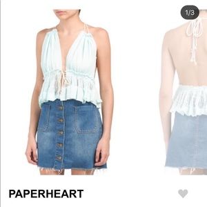 Paperheart light blue top